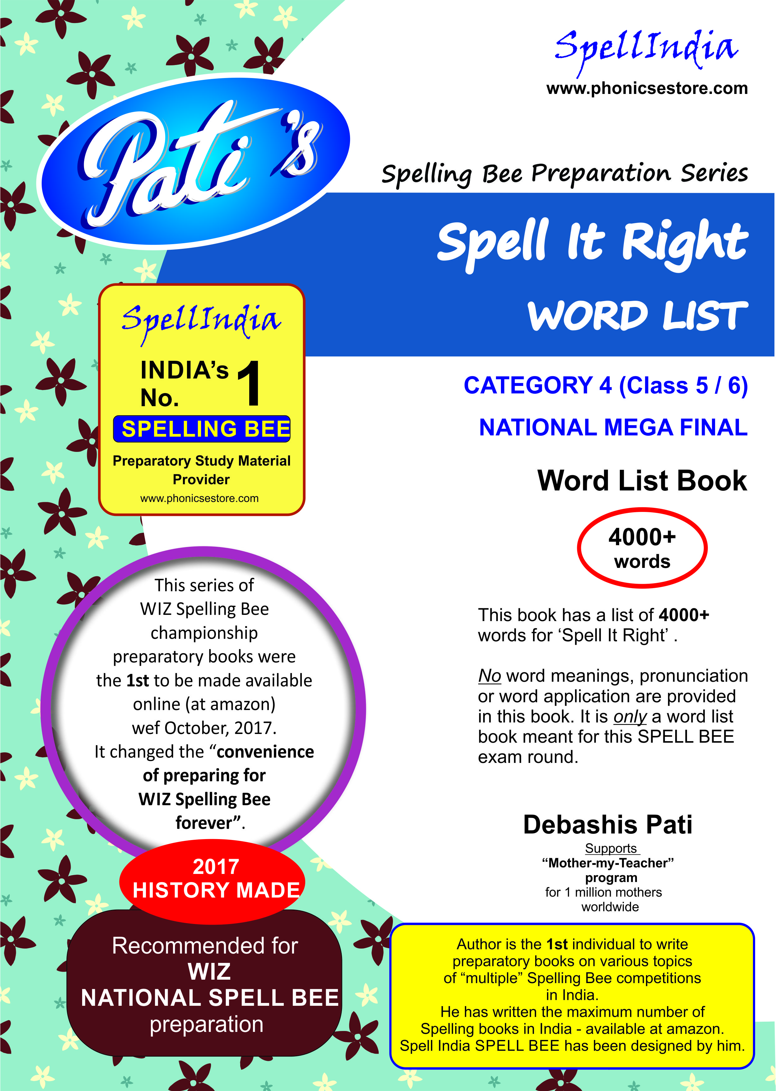 WIZ SPELL BEE CATEGORY 4 CLASS 5 6 NATIONAL LEVEL